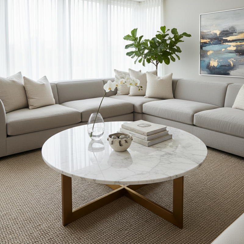 How to Choose the Perfect Round Marble Coffee Table for Your Home?