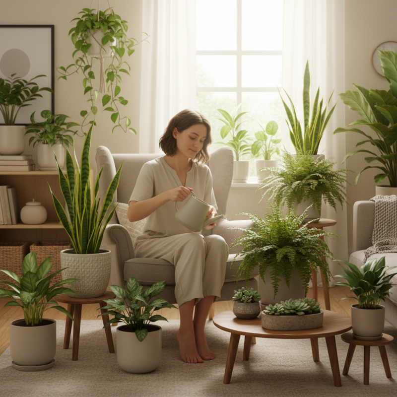 How to Reduce Stress and Anxiety with Indoor Plants?