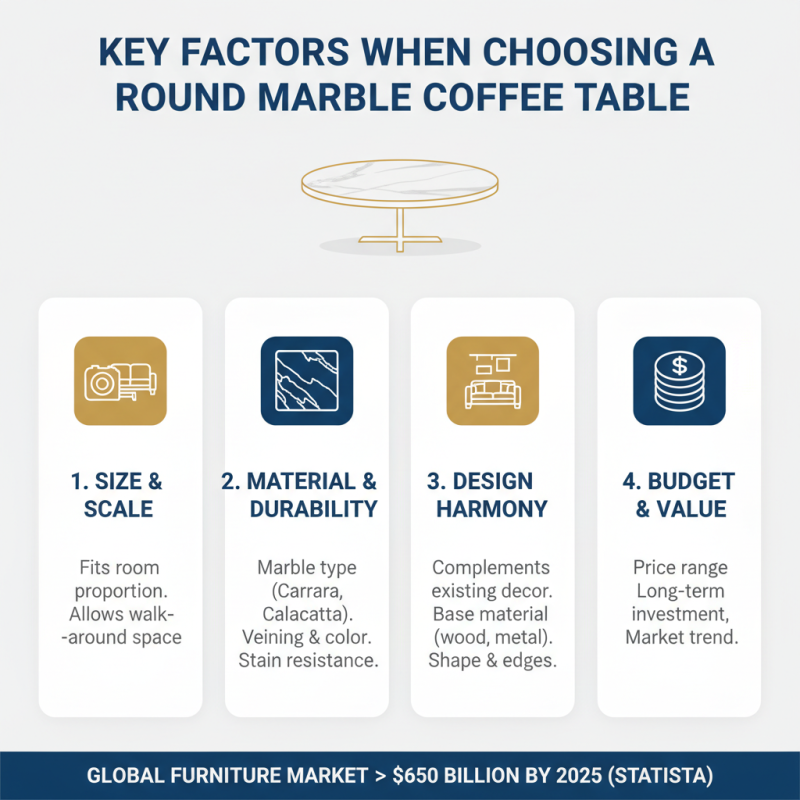 How to Choose the Perfect Round Marble Coffee Table for Your Home?