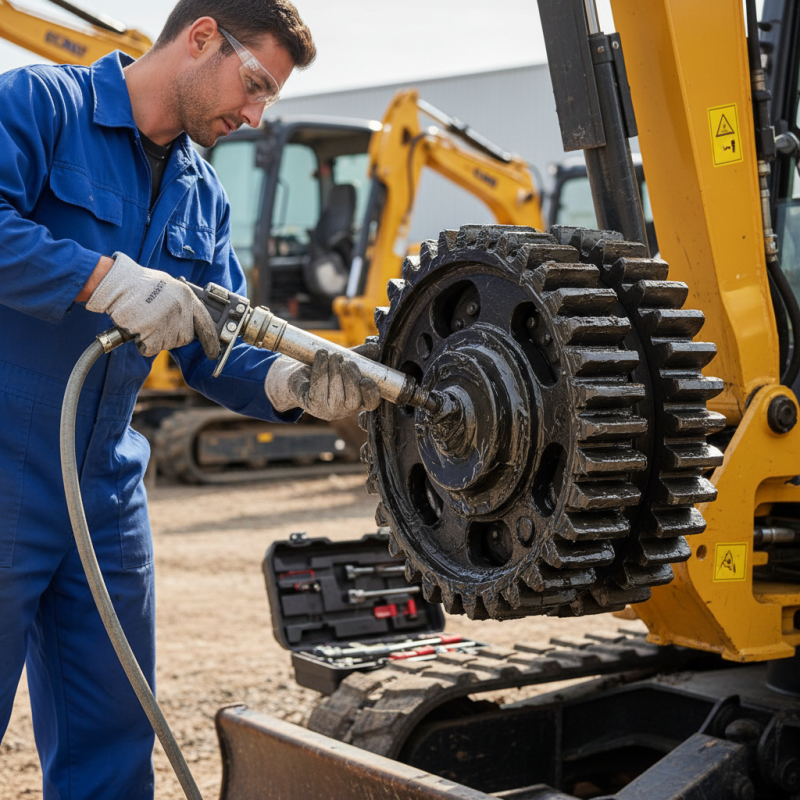 How to Properly Grease the Swing Gear of Mini Excavators?