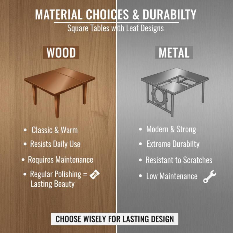 Top Square Table With Leaf Designs for Your Home in 2026?