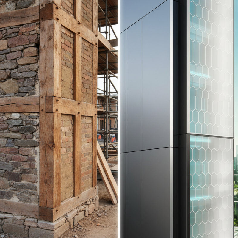 What is the difference between traditional and modern building panels?