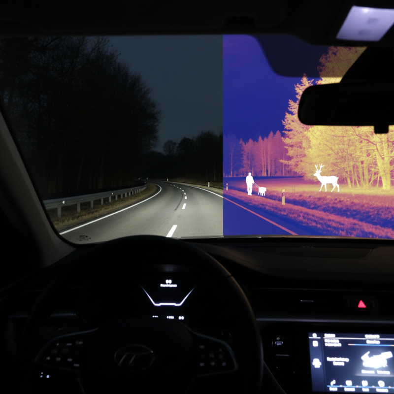 How Can Thermal Cameras Enhance Nighttime Automotive Safety?