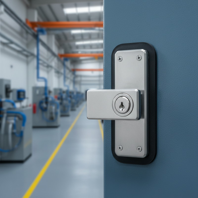 What is an electrical cabinet plane lock and how does it work?