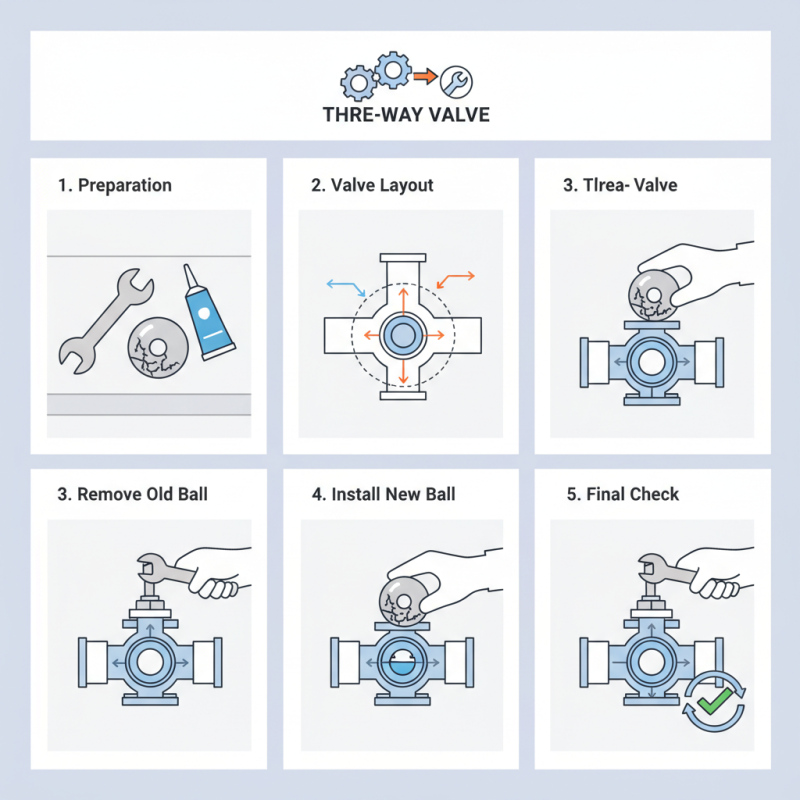 How to Install a Replacement Ball in a Three Way Valve?