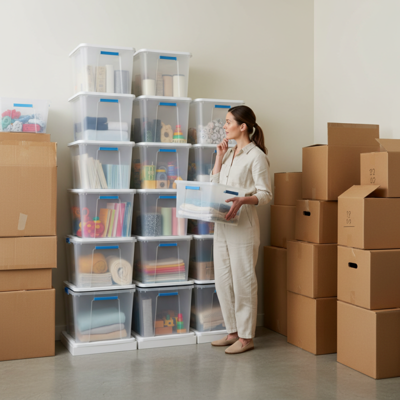 Why Choose Clear Storage Bins Over Cardboard Boxes?