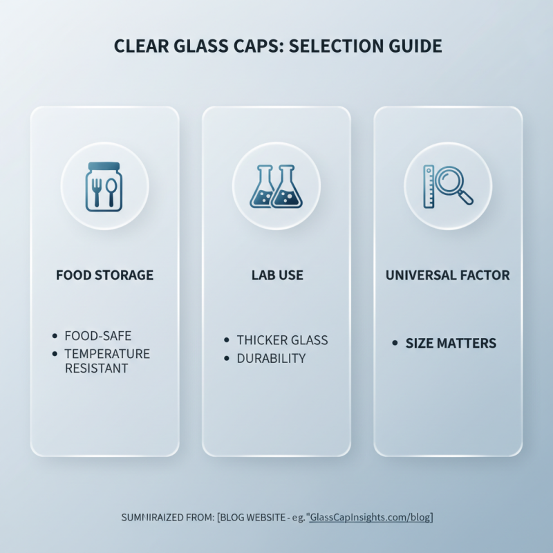 How to Choose the Best Clear Glass Caps for Your Needs?