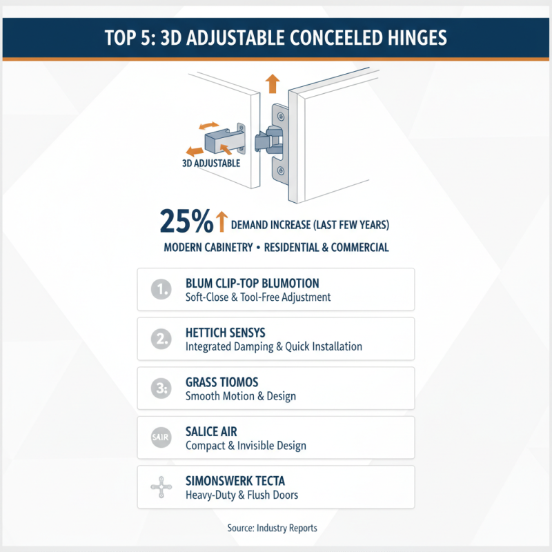 Top 5 3D Adjustable Concealed Hinges You Should Consider?