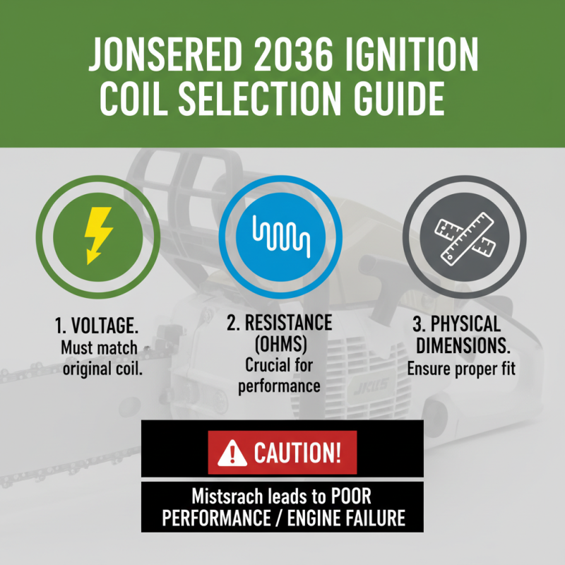 Digital Tips for Replacing Ignition Coil on Jonsered 2036 Chainsaw?