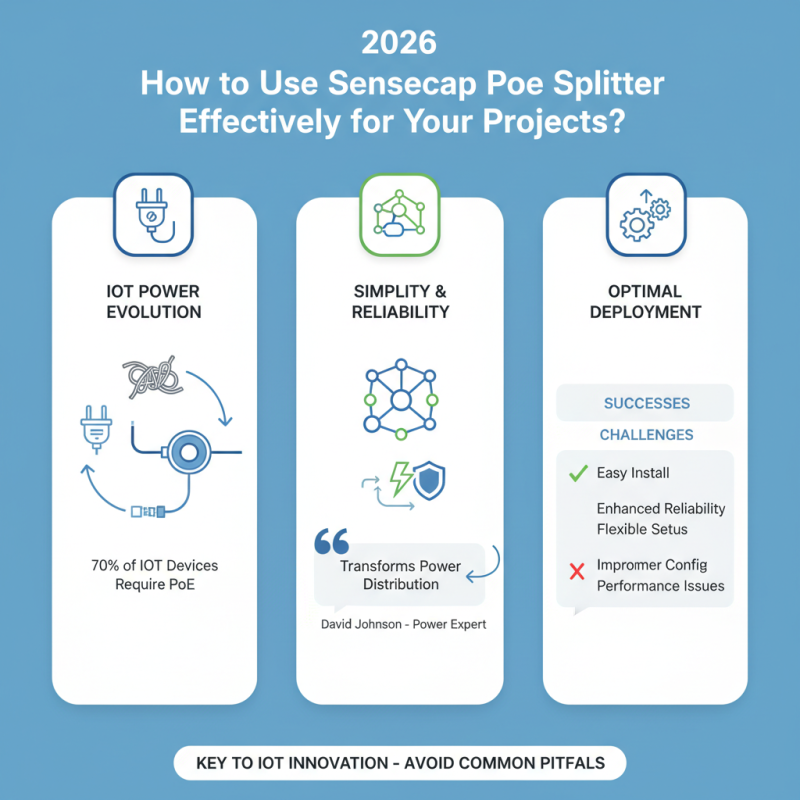 2026 How to Use Sensecap Poe Splitter Effectively for Your Projects?