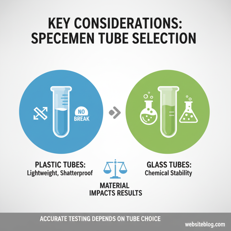 Top Tips for Choosing the Right Specimen Tube for Your Needs?