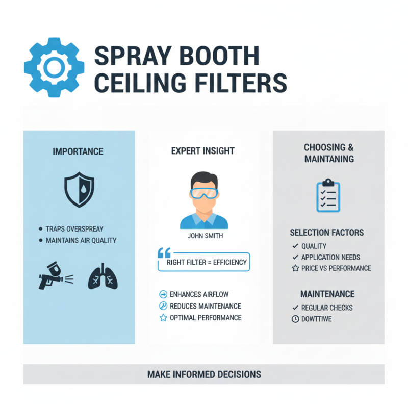Essential Tips for Choosing Spray Booth Ceiling Filters?
