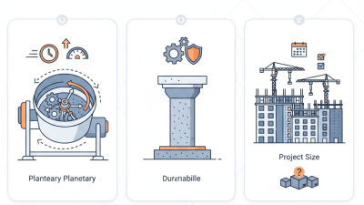 Top Benefits of Using a Concrete Mixer Planetary for Your Projects?