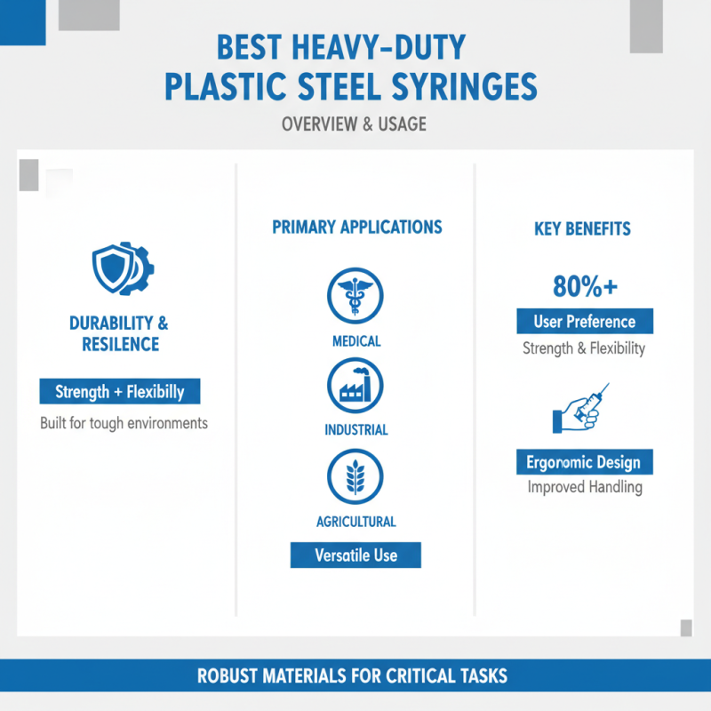 2026 Best Heavy-Duty Plastic Steel Syringe Options for Every Need?