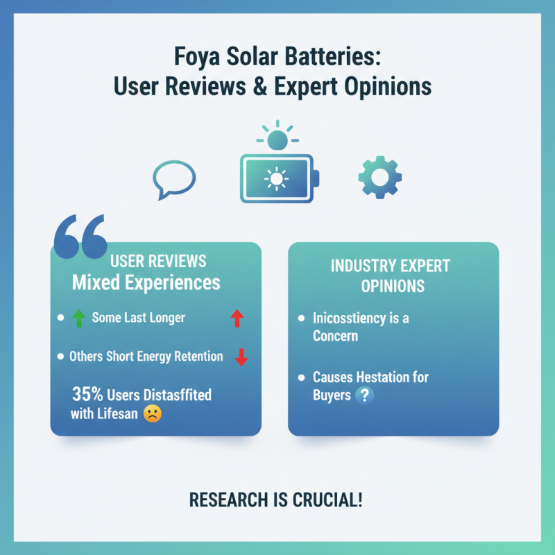 Top 5 Best Foya Solar Battery Options for Your Energy Needs