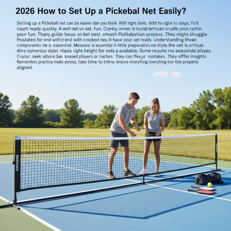 2026 How to Set Up a Pickleball Net Easily?