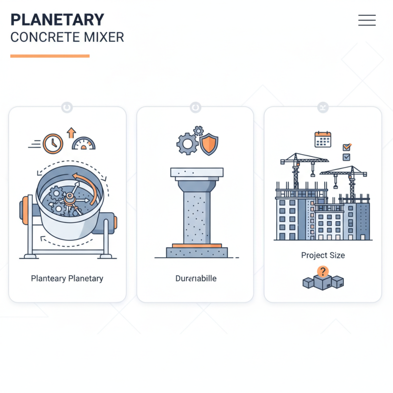 Top Benefits of Using a Concrete Mixer Planetary for Your Projects?