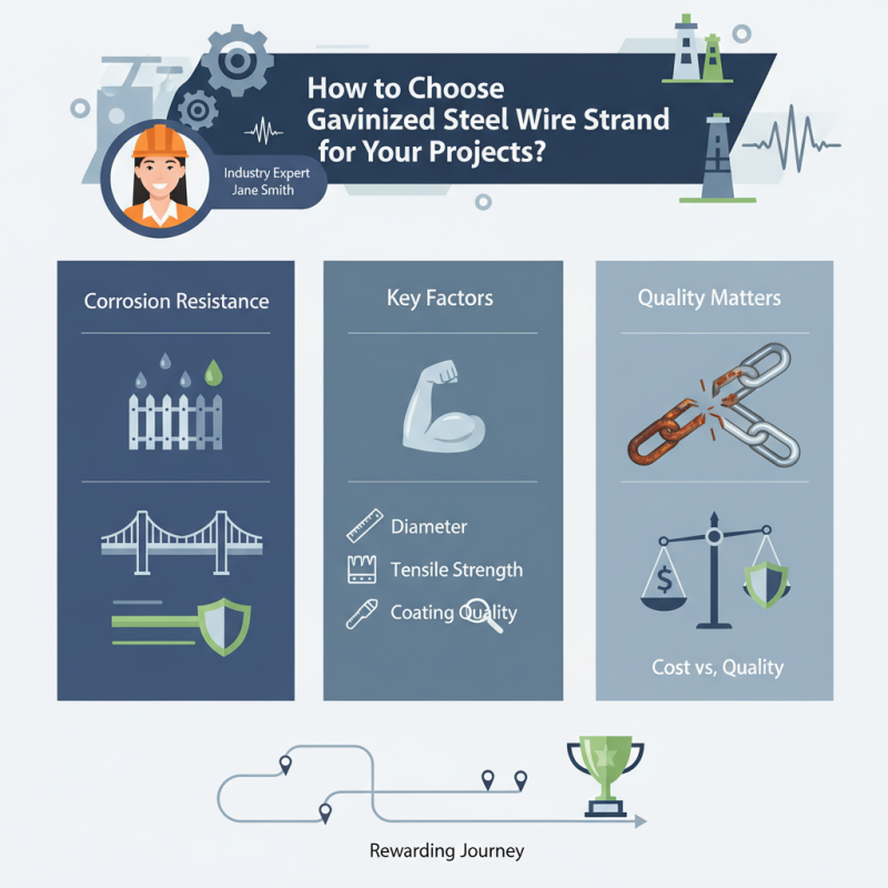 How to Choose Galvanized Steel Wire Strand for Your Projects?