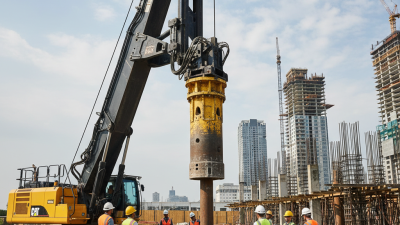 What is a hydraulic pile driver machine and how does it work?