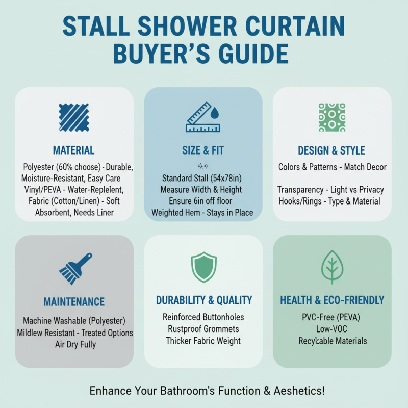 How to Choose the Best Stall Shower Curtain for Your Bathroom?