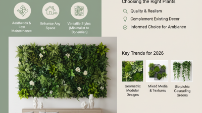 2026 Top Artificial Wall Plants for Modern Home Decor Trends?