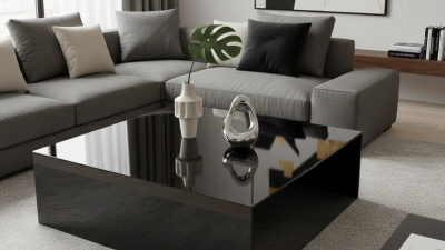 China Best Modern High Gloss Black Coffee Table for Home?