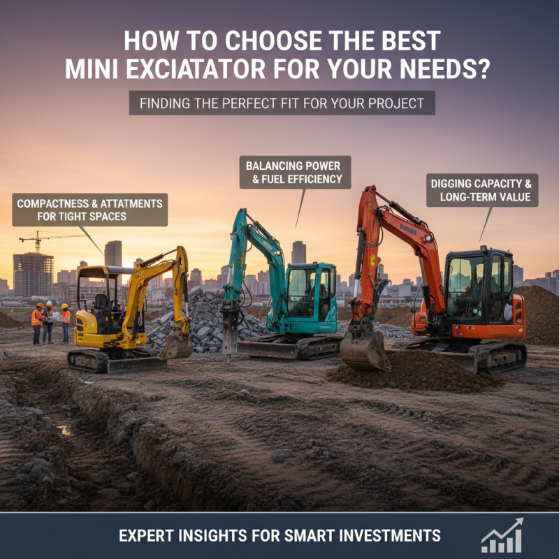 How to Choose the Best Mini Excavator for Your Needs?