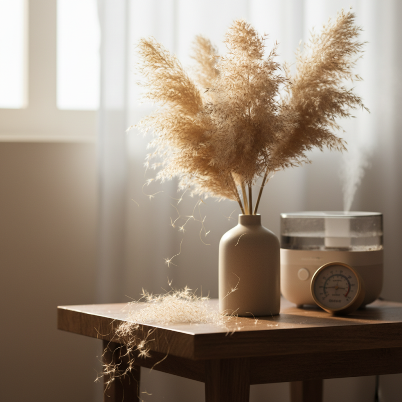 Why is my dried pampas grass shedding and how to stop it?