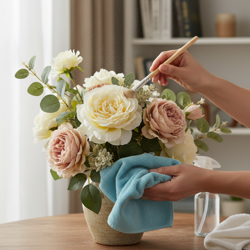 How to Effectively Clean Dust from Artificial Flower Arrangements?