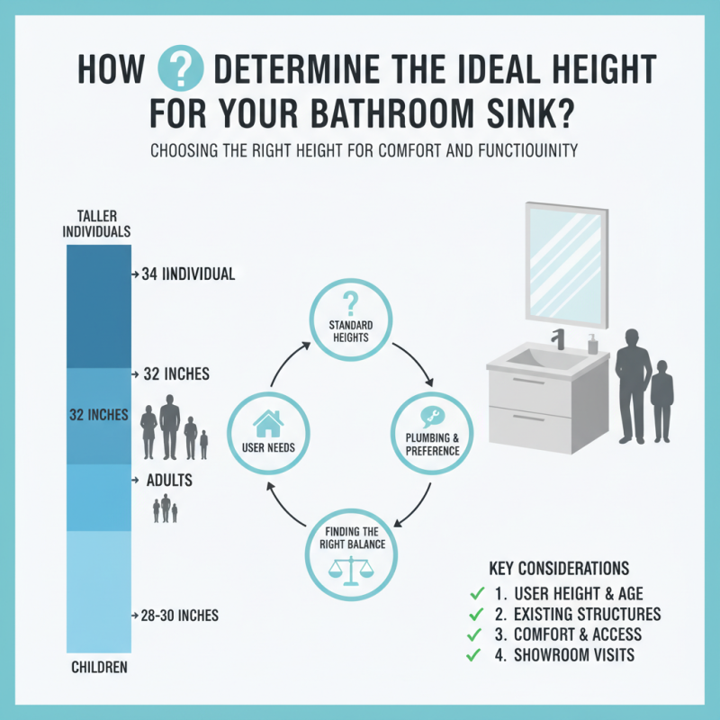 How to Determine the Ideal Height for Your Bathroom Sink?
