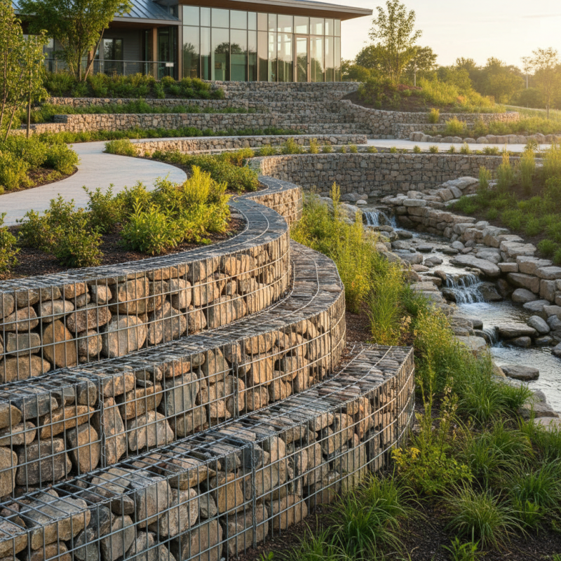What is a gabion and how is it used in construction?