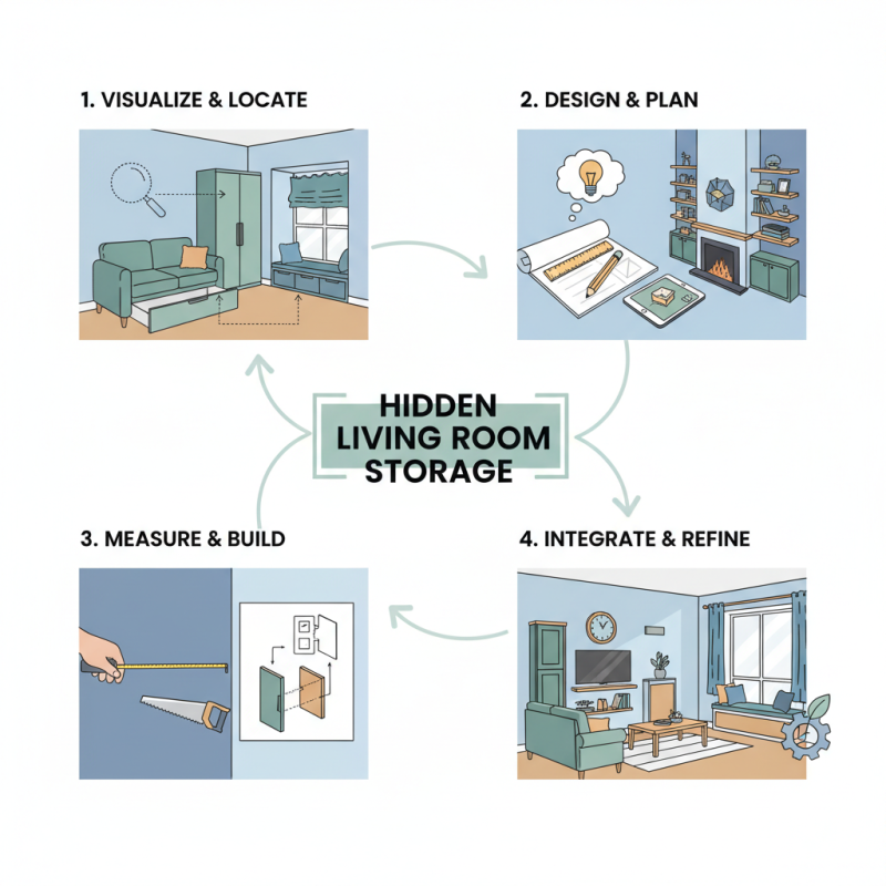 How to Install Hidden Storage in Your Living Room Easily?