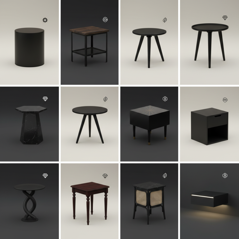 Top 10 Stylish Black Sidetable Designs for Your Home Decor Ideas?