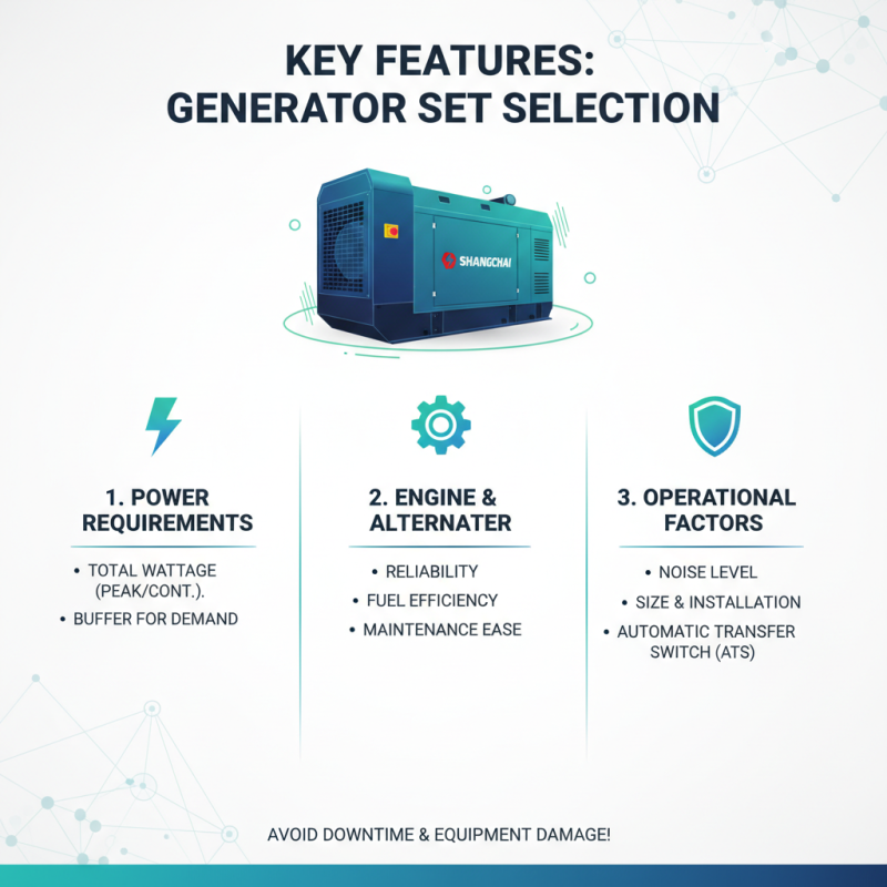 How to Choose the Right Shangchai Generator Set for Your Needs?