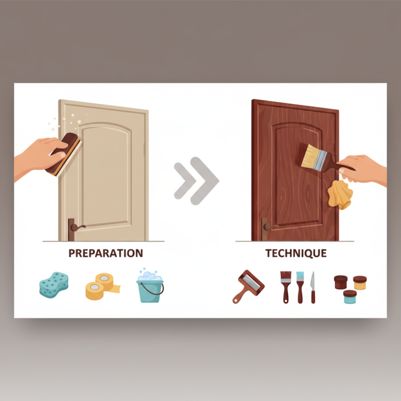 How to Paint a Fiberglass Door to Look Like Real Wood?