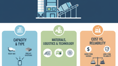 How to Choose the Right Batching Plant for Concrete Needs?