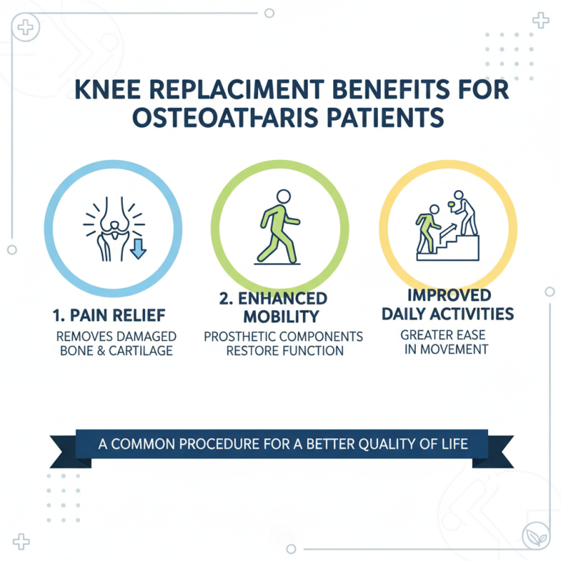 What is knee replacement for osteoarthritis and how does it help?