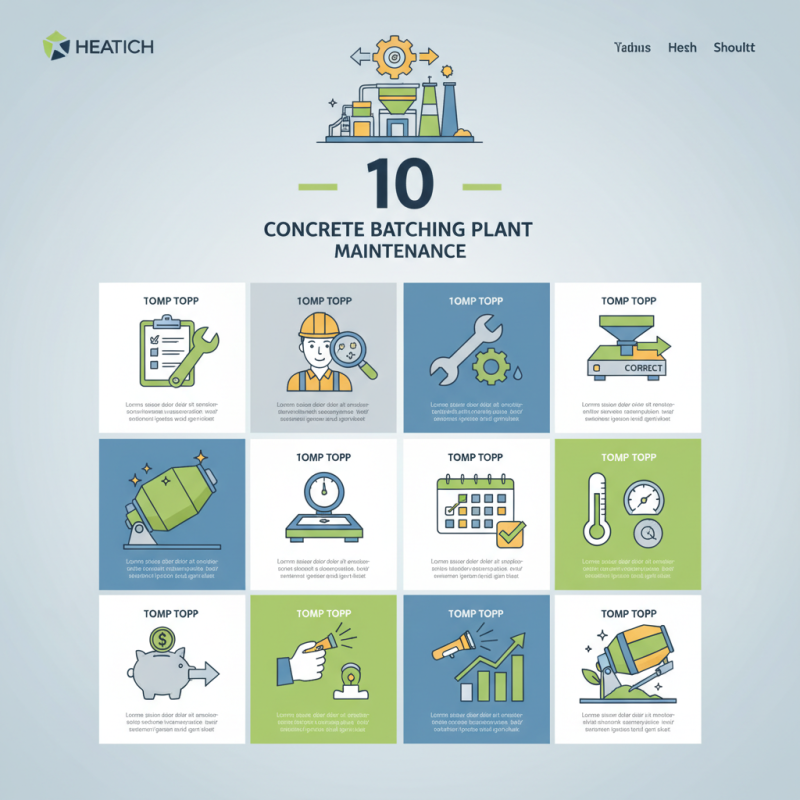 Top 10 Tips for Concrete Batching Plant Maintenance to Save Costs