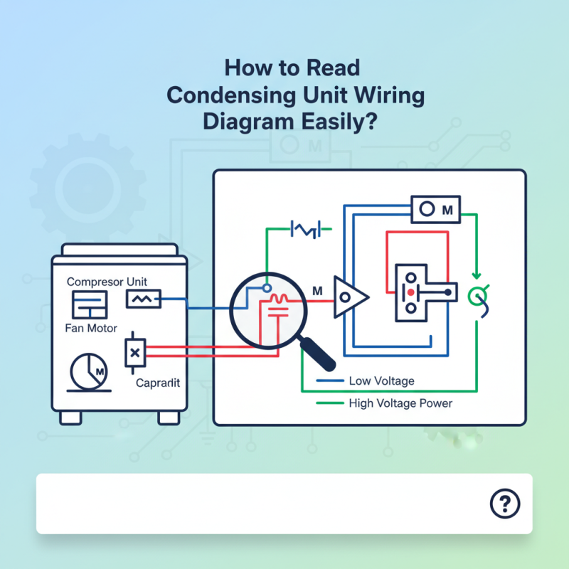 How to Read a Condensing Unit Wiring Diagram Easily?