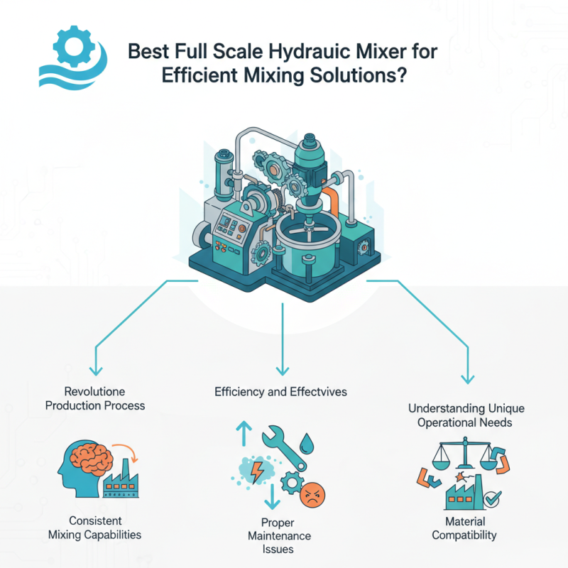 Best Full Scale Hydraulic Mixer for Efficient Mixing Solutions?