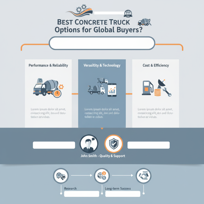 Best Concrete Truck Options for Global Buyers?