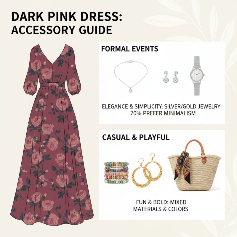 How to Style a Dark Pink Floral Dress for Different Occasions?