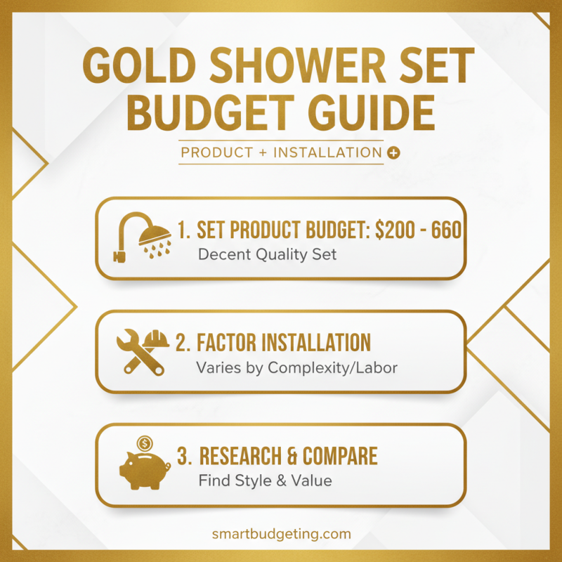 How to Choose the Best Gold Shower Set for Your Bathroom?