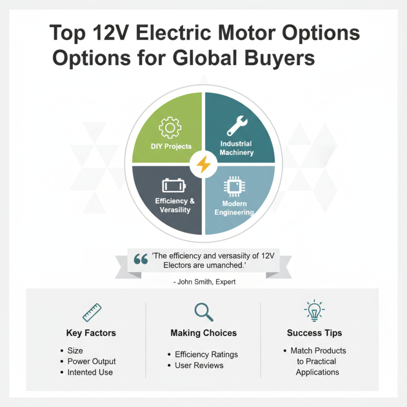 Top 12v Electric Motor Options for Global Buyers?