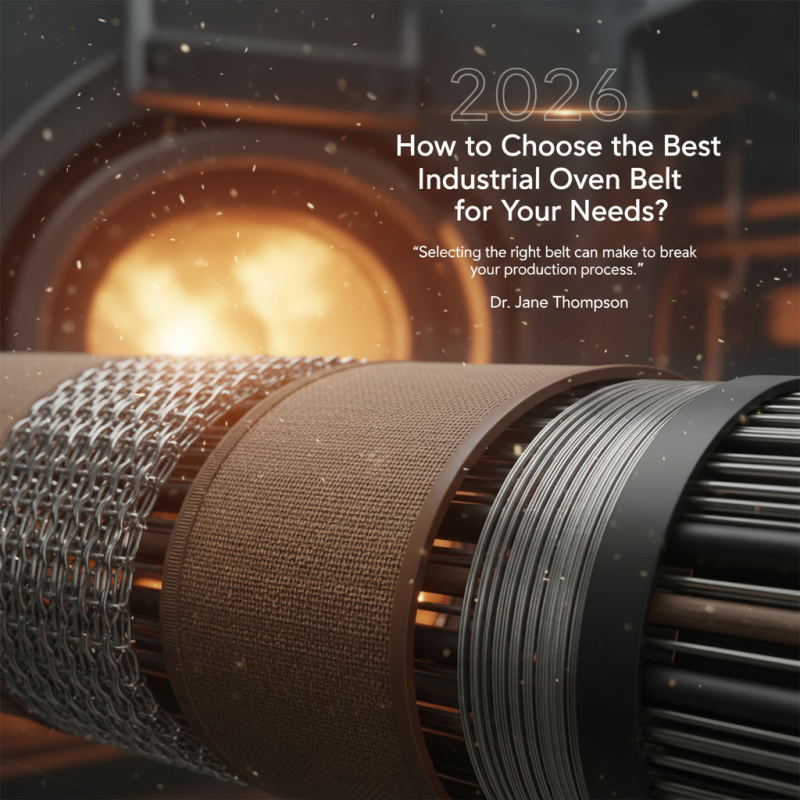 2026 How to Choose the Best Industrial Oven Belt for Your Needs?
