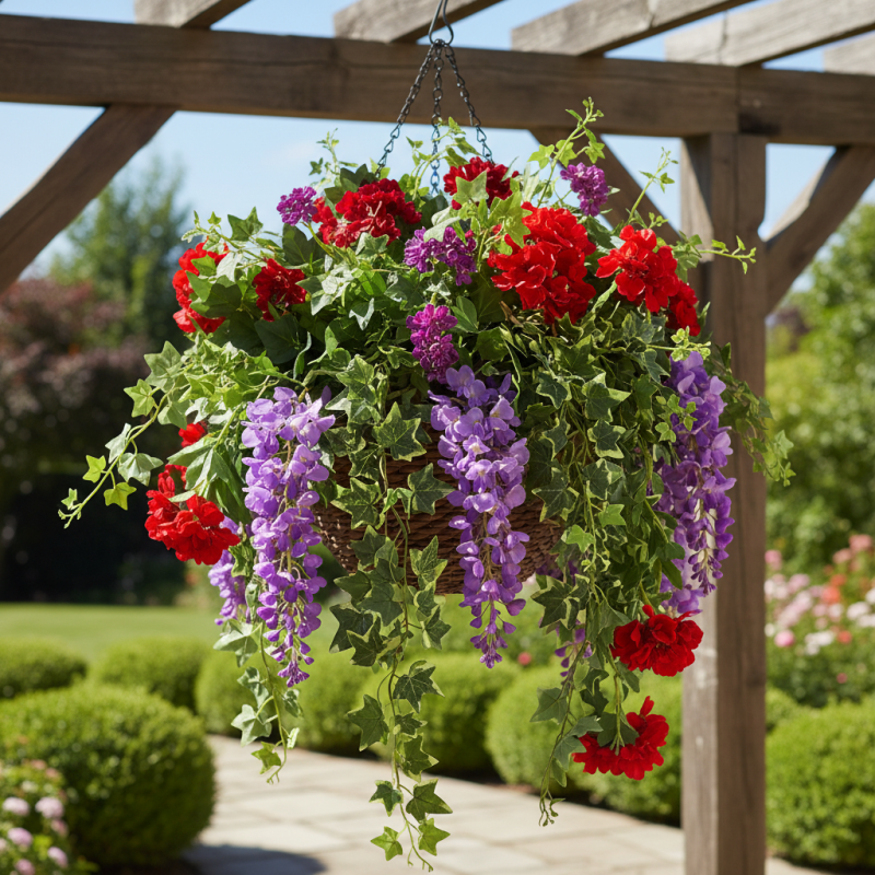 How to Choose Artificial Plants for Hanging Baskets?