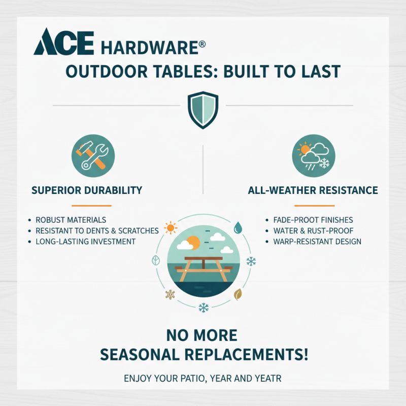 Why Choose Ace Hardware Table for Your Outdoor Living Space?