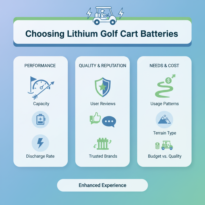 How to Choose Lithium Golf Cart Batteries for Optimal Performance?