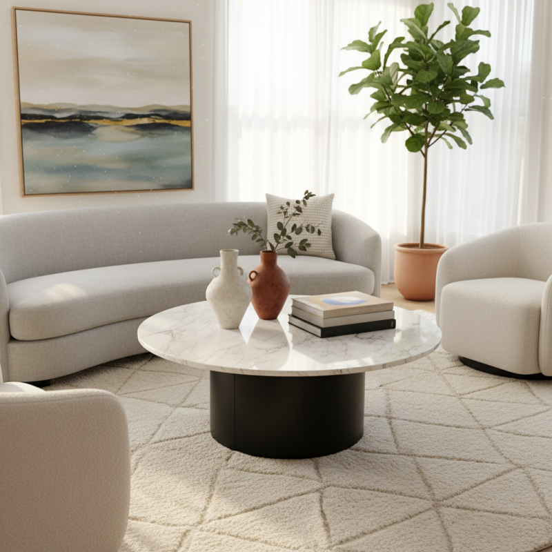 Top 10 Coffee Table Marble Round Designs for Global Buyers?