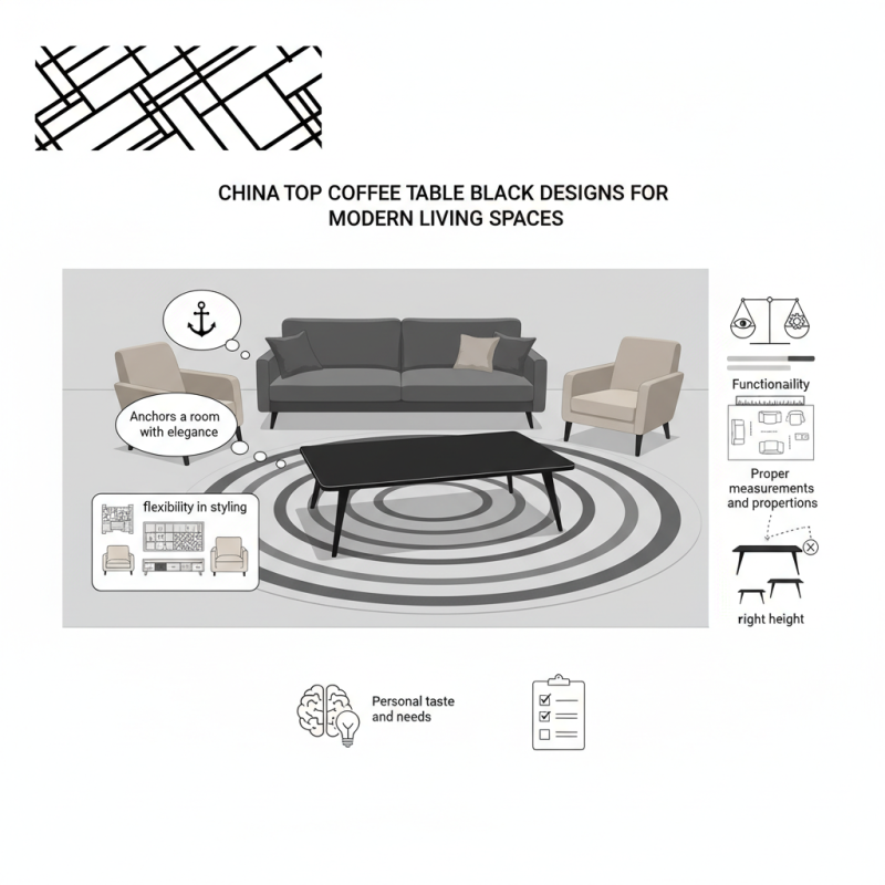 China Top Coffee Table Black Designs for Modern Living Spaces?